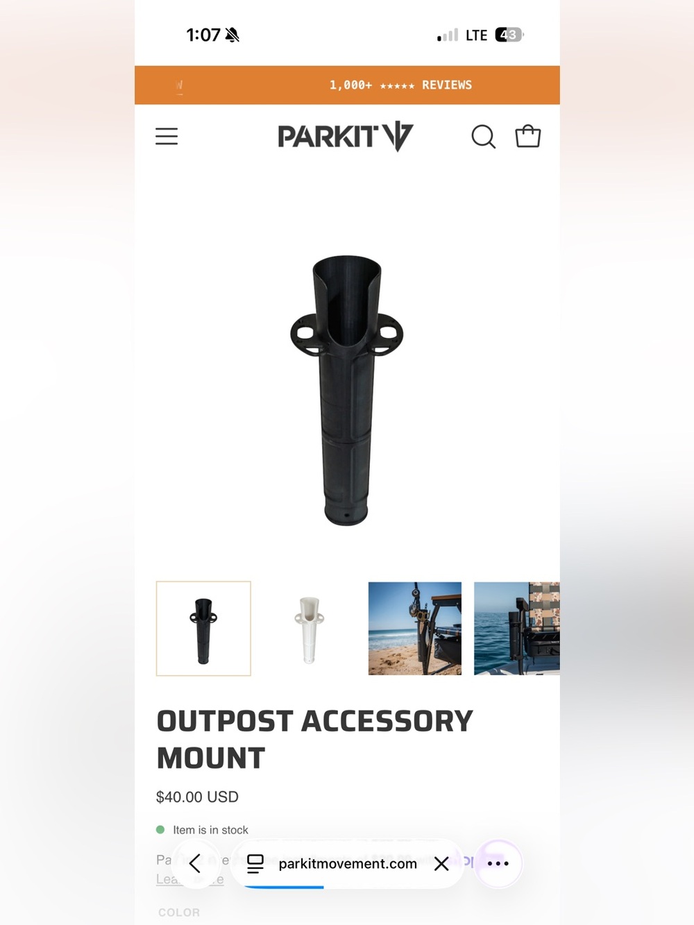 Parkit outpost accessory